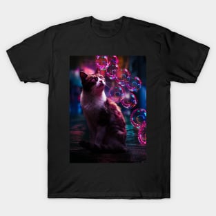 Cat Bubbles T-Shirt